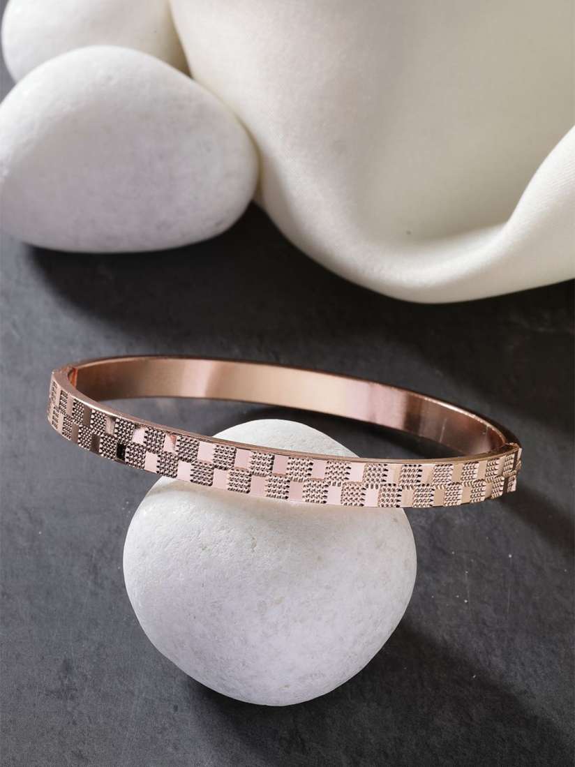 Rose gold kada for mens discount