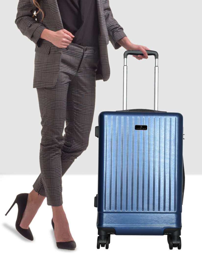 Buy ESBEDA Textured Hard Sided Trolley Suitcase 50 Litres Trolley Bag for Unisex 30051221 Myntra