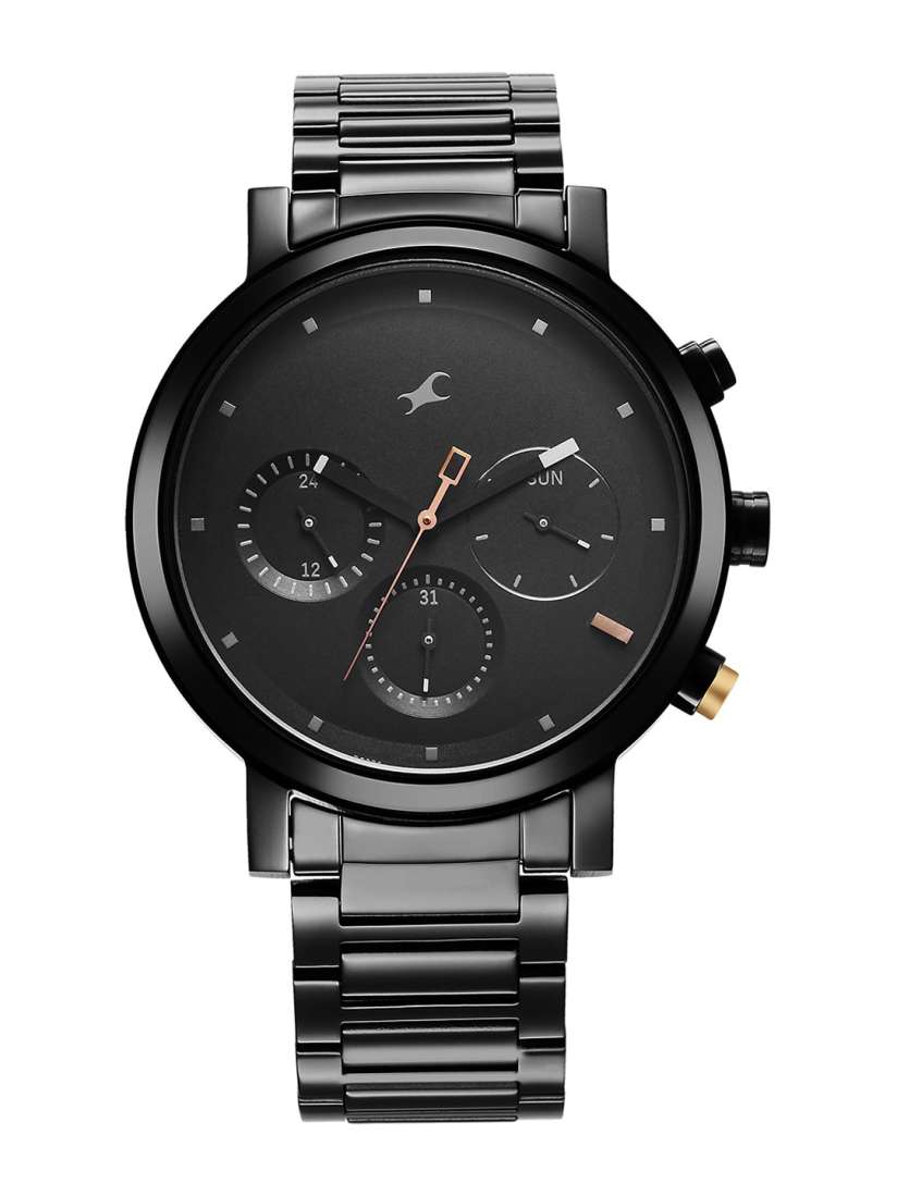 Fastrack black dial stainless steel watches online