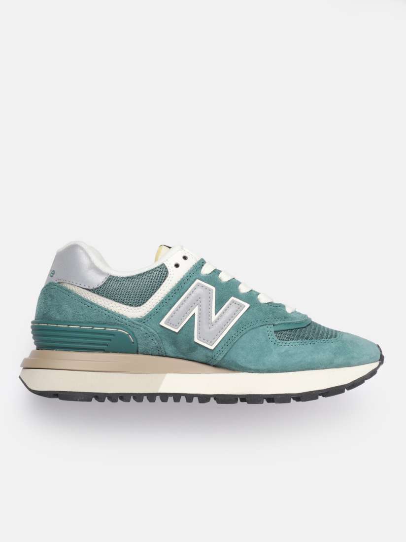 Men's new balance 574 suede casual shoes discount