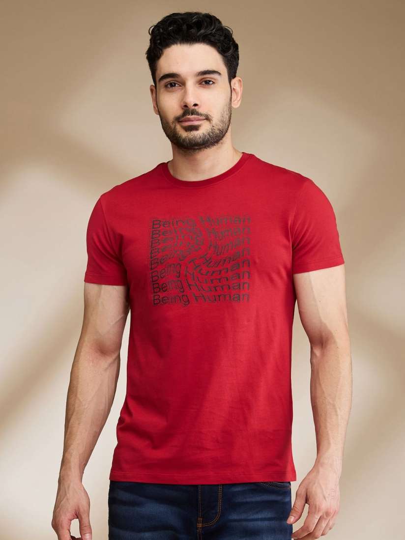 Buy Being Human Men Typography Printed Pockets T shirt Tshirts for Men 30062143 Myntra