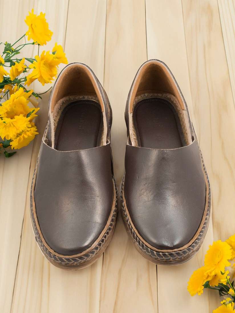 Buy KORAKARI Men Woven Design Leather Slip On Sneakers Casual Shoes for Men 30065216 Myntra
