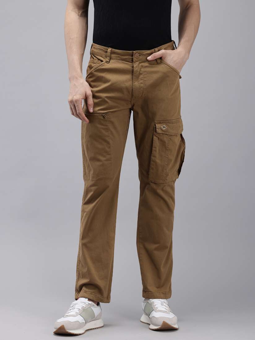 Buy U.S. Polo Assn. Men Straight Fit Cargos Trousers Trousers for Men 30066805 Myntra