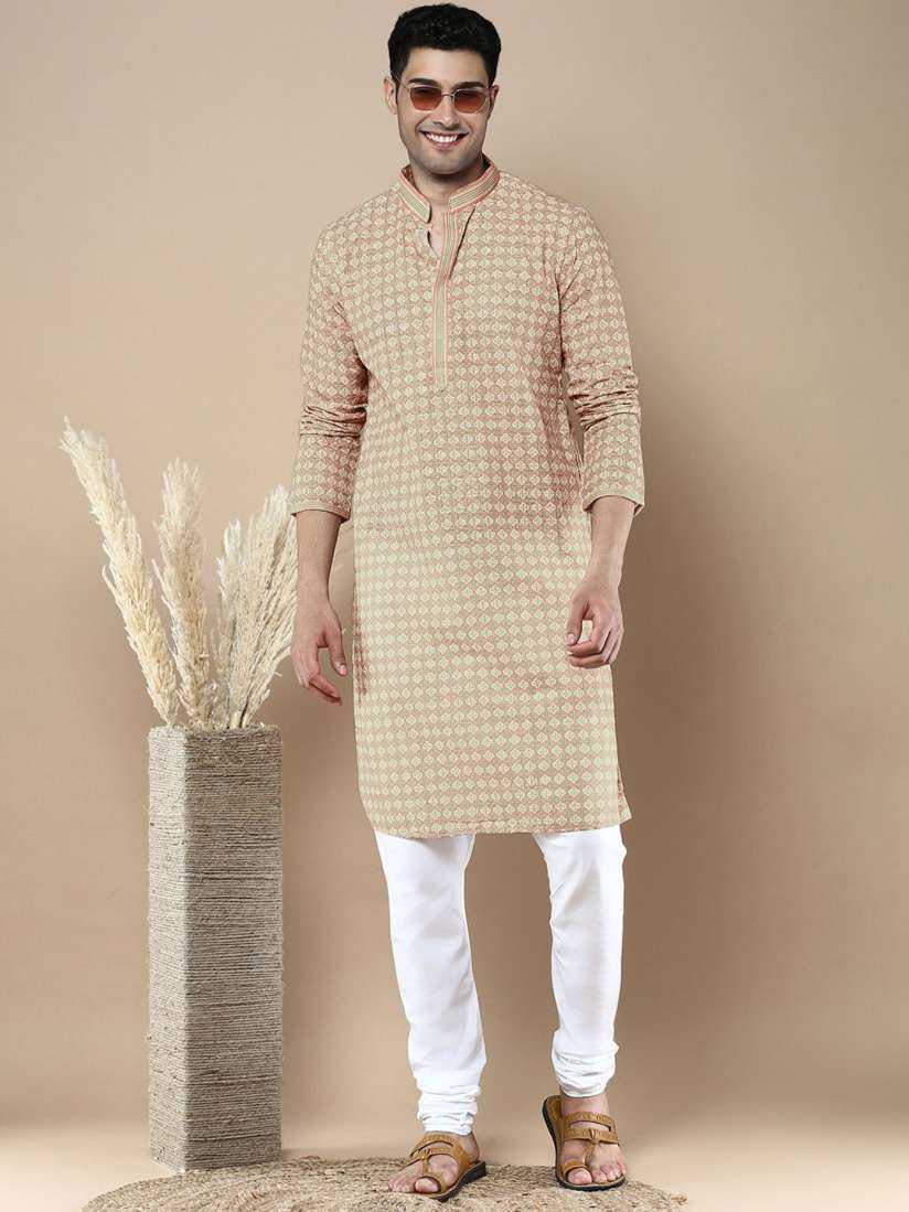 Buy Anouk Men Floral Embroidered Regular Chikankari Kurta with Pyjamas Kurta Sets for Men 30069577 Myntra