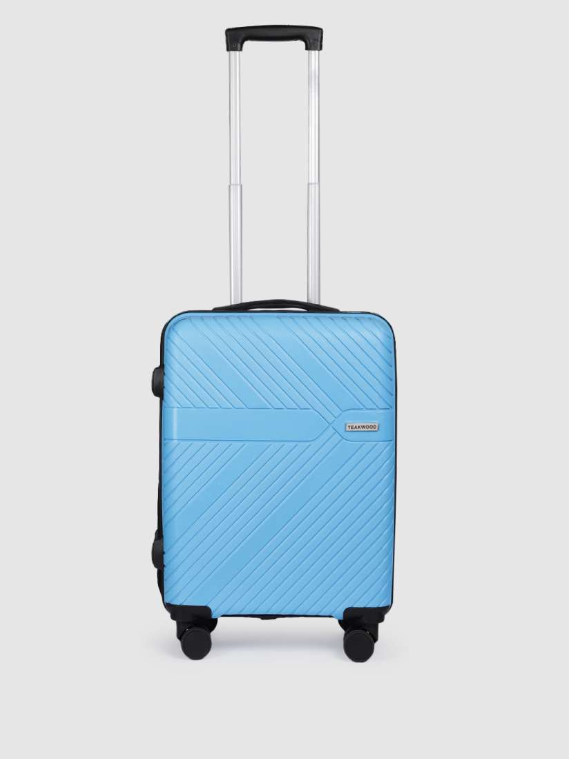 Buy Teakwood Leathers Wisdom 360 Degree Rotation Hard Sided Cabin Sized Trolley Bag 32L Trolley Bag for Unisex 30071579 Myntra