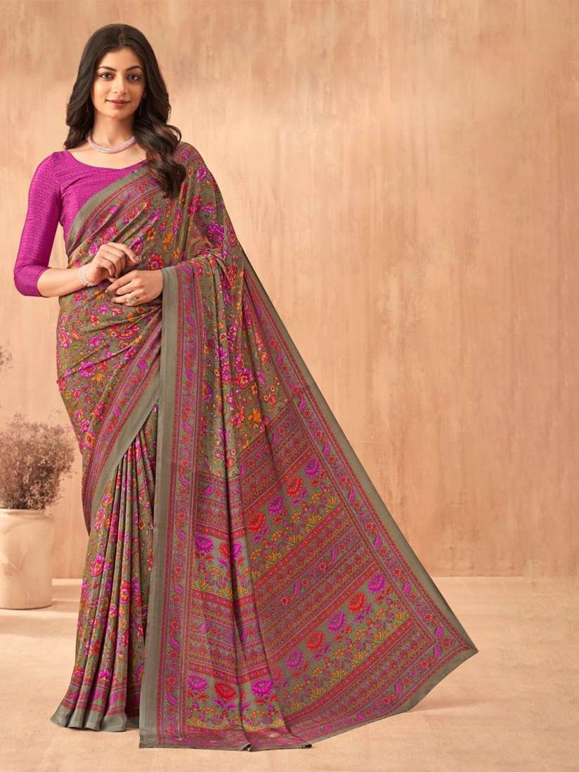 Myntra crepe silk sarees best sale