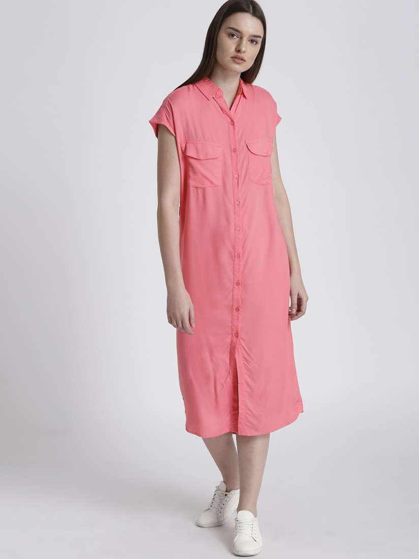 Longline shirt dress womens clearance