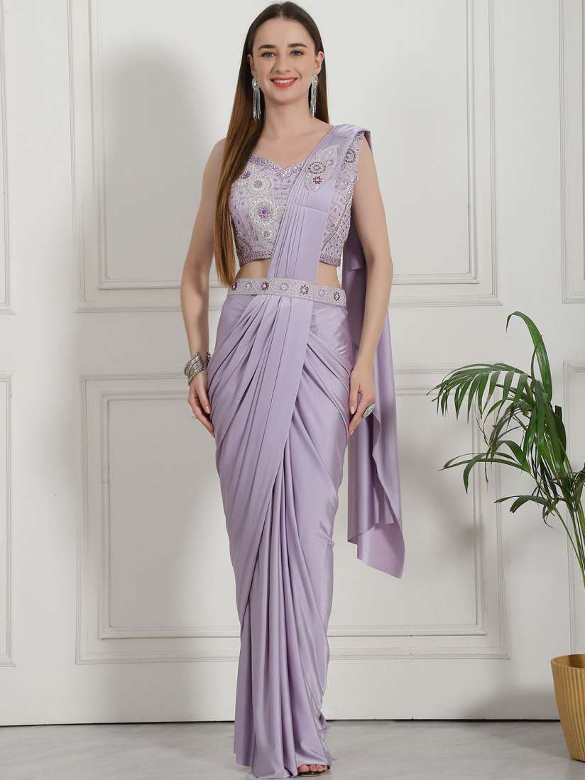 Buy Mitera Ready to Wear Solid Saree Sarees for Women 30079963 Myntra