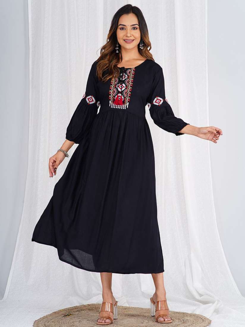 A line dress myntra clearance