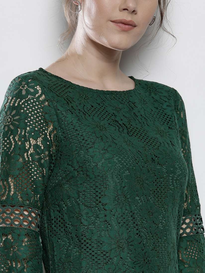Buy DOROTHY PERKINS Women Green Lace Sheath Dress Dresses for Women 3008844 Myntra