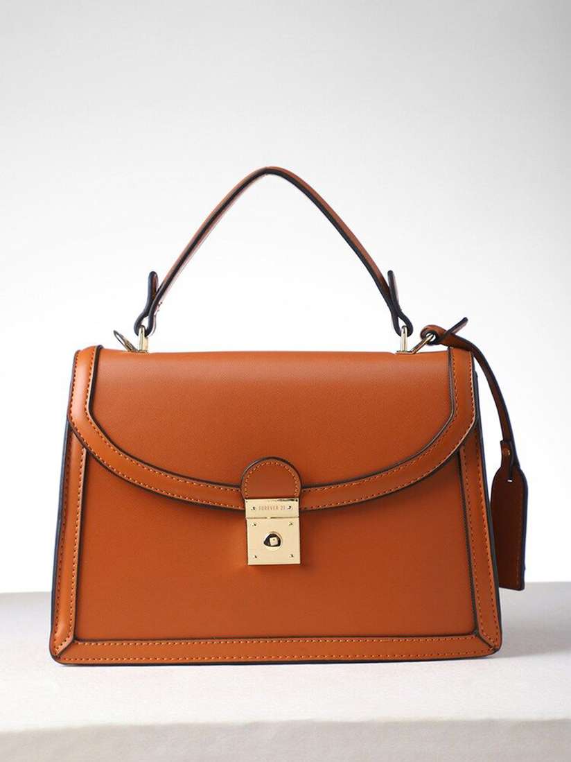 Buy FOREVER 21 Women's PU Structured Handheld Bag with Quilted