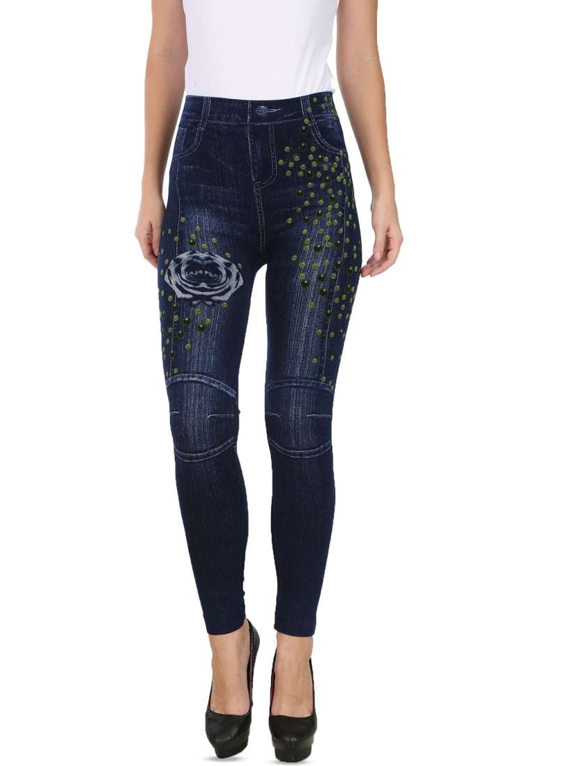 Buy Camey Slim Fit Printed Jeggings Jeggings for Women 30090761 Myntra