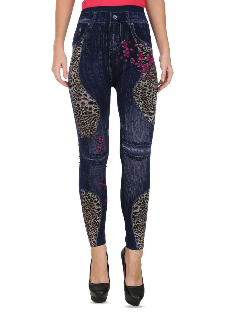 Printed jeggings myntra new arrivals