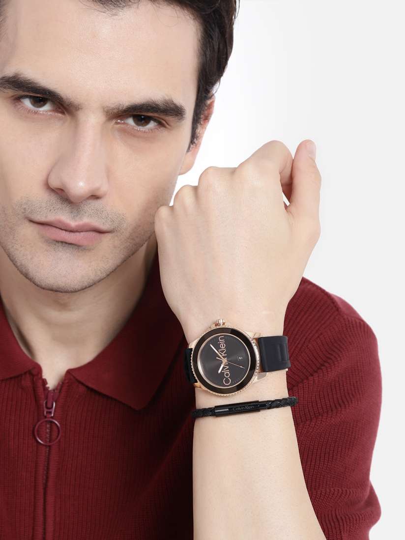 Buy Calvin Klein Men Aqueous Watch with Bracelet Gift Set CKWBRS11 Watch Gift Set for Men 30092074 Myntra