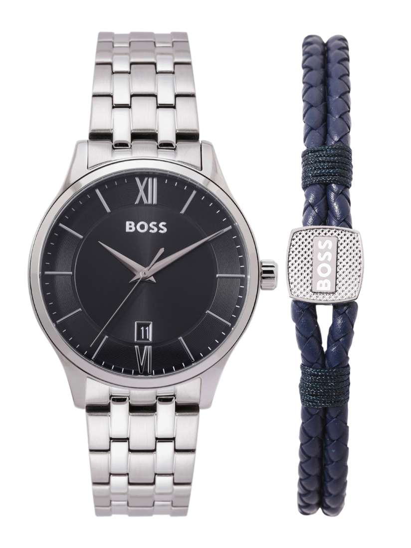 Buy BOSS Men Elite Watch with Bracelet Gift Set BOSSWBRS9 Watch Gift Set for Men 30092180 Myntra