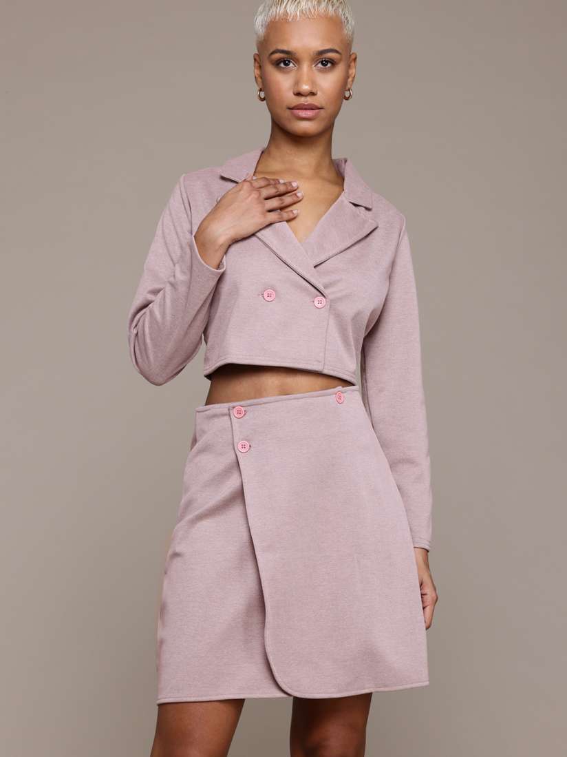Cropped blazer and skirt shop