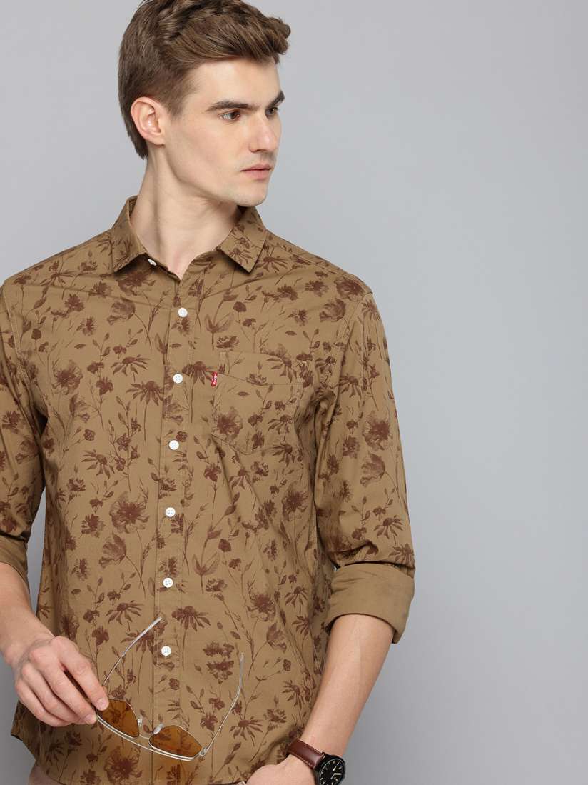 Buy Levis Slim Fit Floral Opaque Printed Casual Shirt Shirts for Men 30096955 Myntra