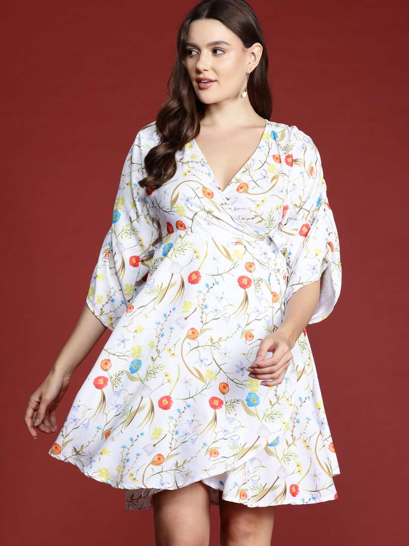 Wrap dress myntra 2025