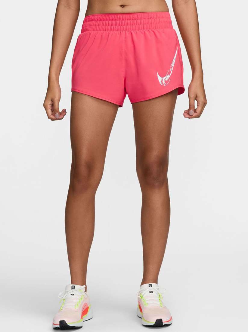 Buy Nike One Women s Dri FIT Mid Rise Brief Lined Graphic Shorts Shorts for Women 30102050 Myntra
