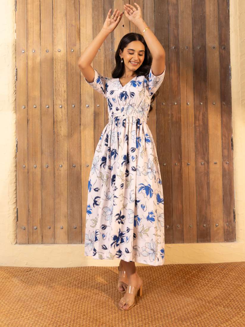 Cotton maxi dress myntra outlet