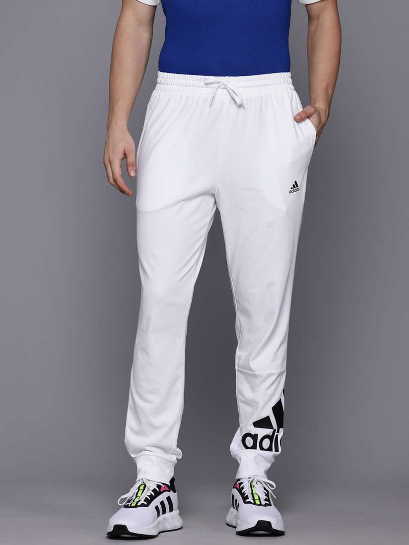White adidas joggers discount