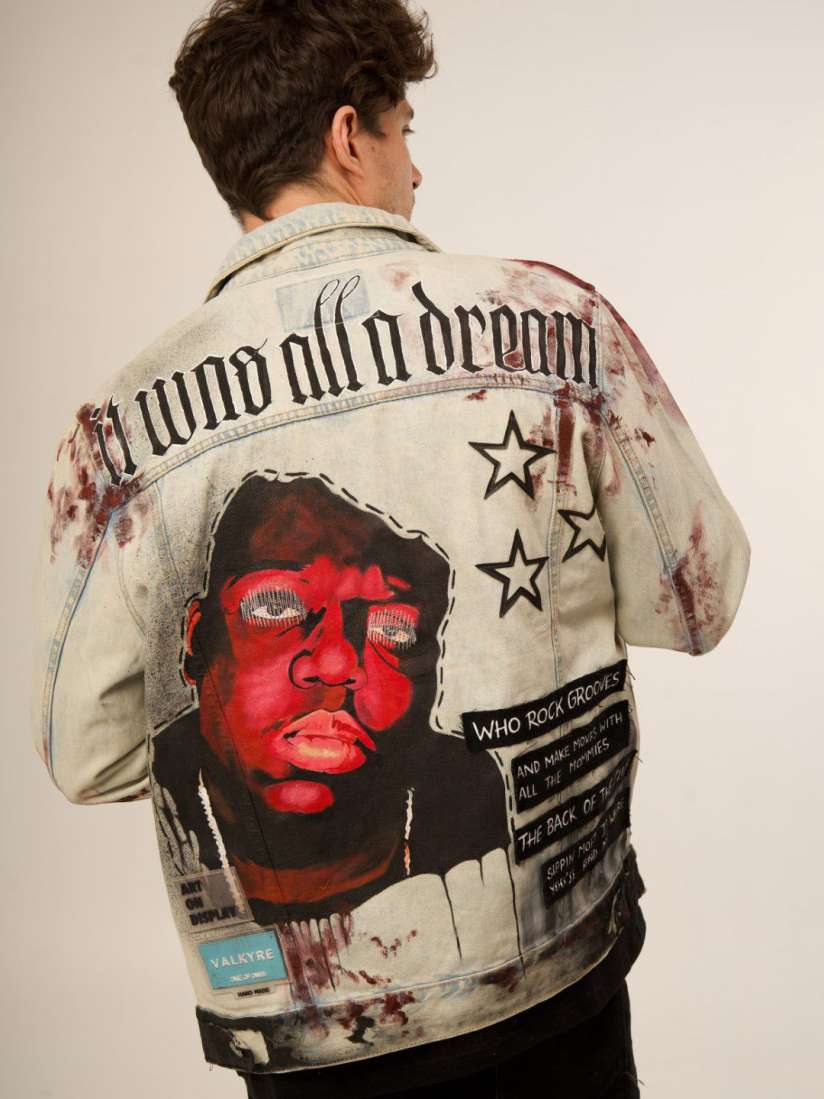 Buy VALKYRE Unisex Cotton Graphic Printed Denim Jacket Jackets for Unisex 30110343 Myntra