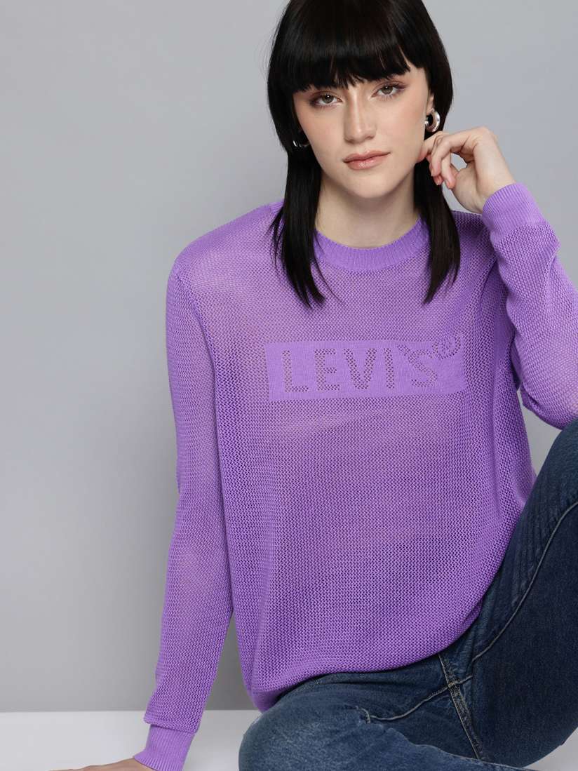 Buy Levis Self Design Pullover Sweater Sweaters for Women 30114805 Myntra