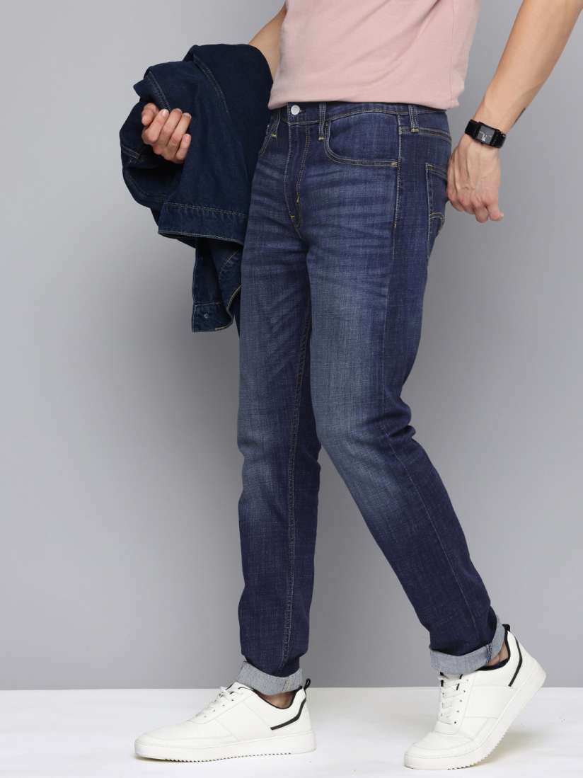 Buy Levis Men 512 Slim Tapered Fit Heavy Fade Stretchable Jeans Jeans for Men 30114916 Myntra