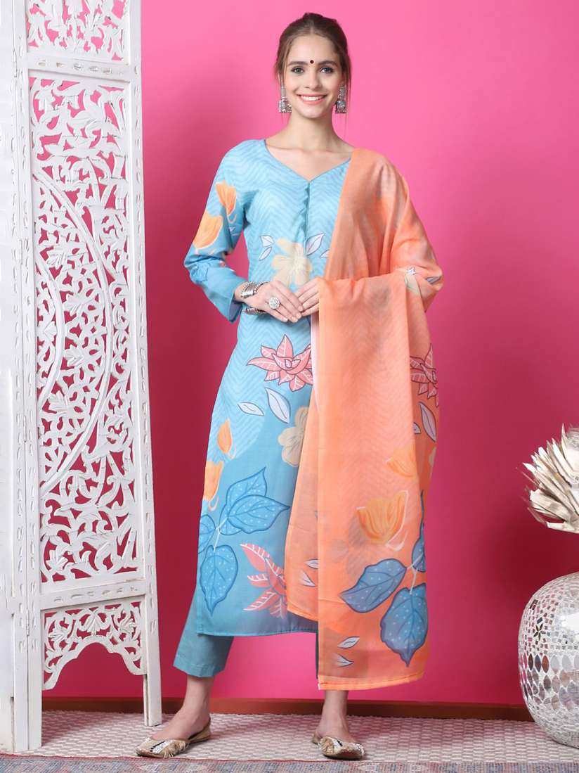 Buy Stylee LIFESTYLE Floral Printed Unstitched Dress Material Dress Material for Women 30117436 Myntra