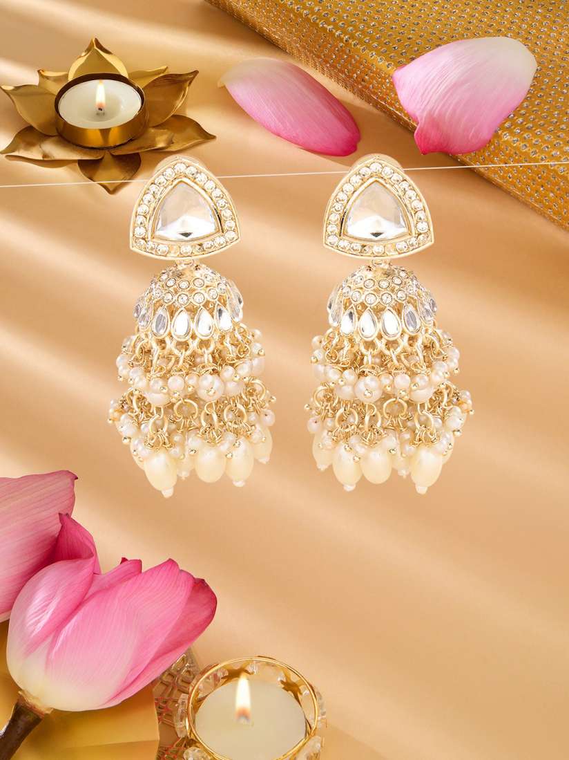 Zaveri pearls drop earrings cheap