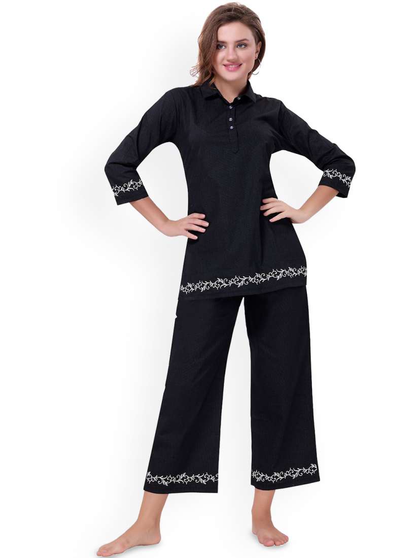Cotton pyjamas for ladies myntra outlet