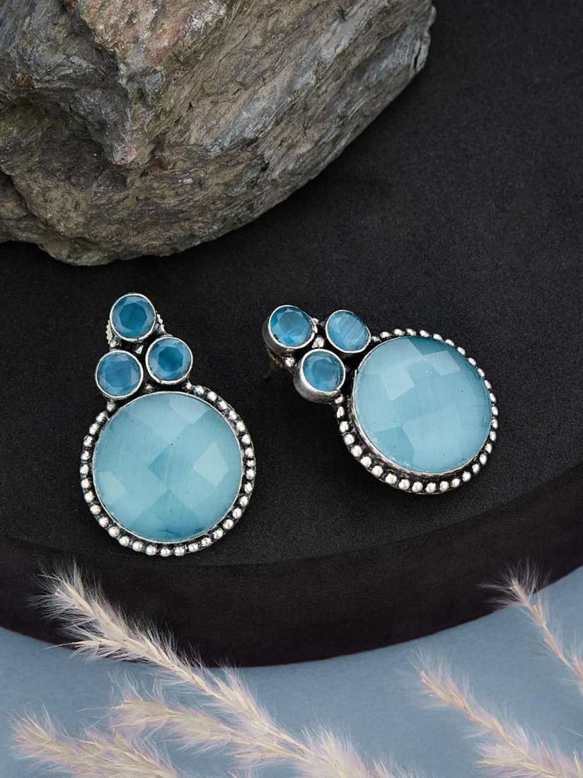 Buy Fabindia Stone Studded Contemporary Drop Earrings Earrings for Women 30119808 Myntra