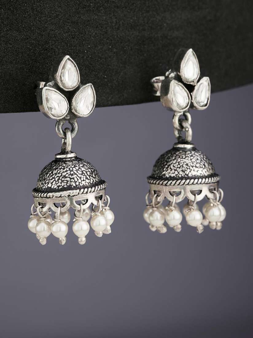 Fabindia silver jhumkas store