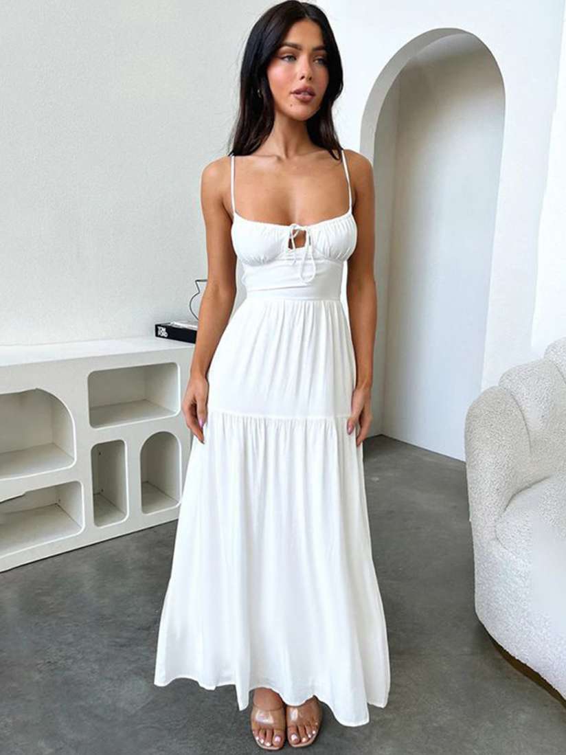 Buy MIAKEE Shoulder Straps Backless Maxi Dress Dresses for Women 30121376 Myntra