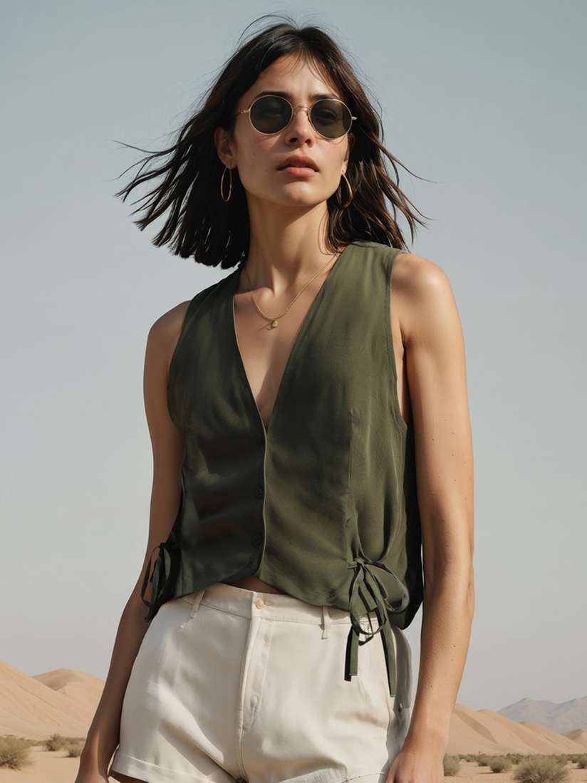 Buy H M Women V Neck Vest Top Tops for Women 30124837 Myntra
