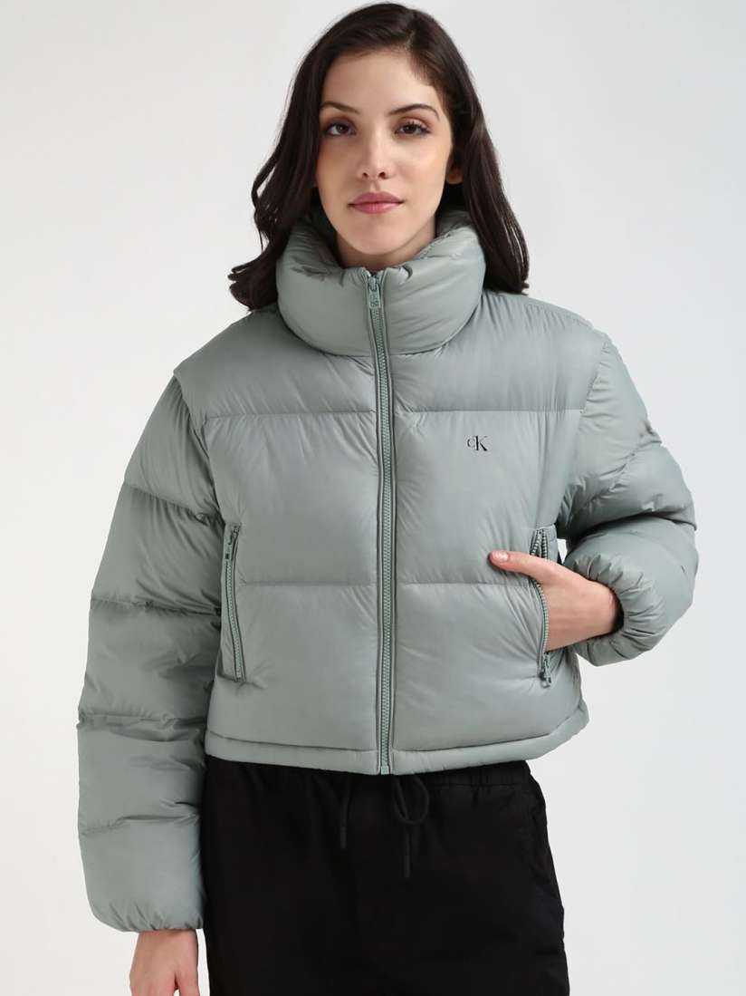 Buy Calvin Klein Jeans Women Longline Puffer Jacket Jackets for Women 30127736 Myntra