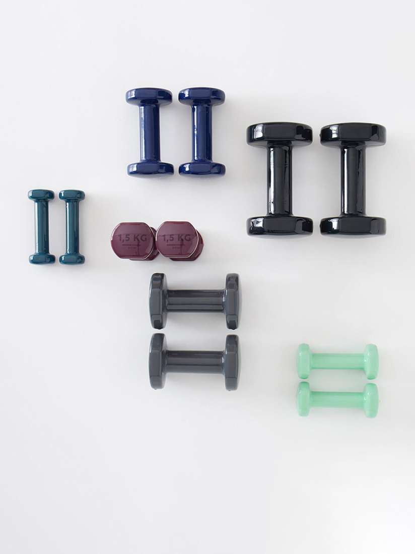 Buy Domyos By Decathlon Grey Pvc Dumbbell 3Kg Workout Accessories for Men 30129702 Myntra