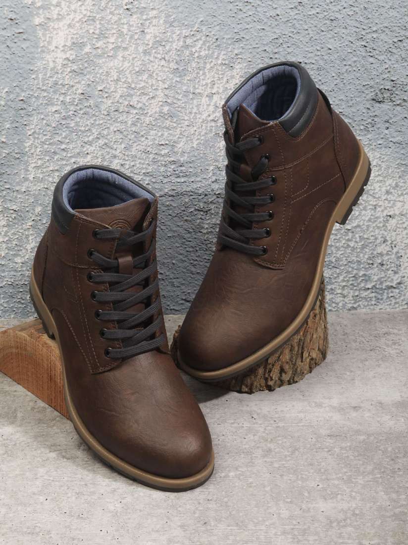 Buy The Roadster Lifestyle Co Men Heeled Casual Boots Boots for Men 30130130 Myntra