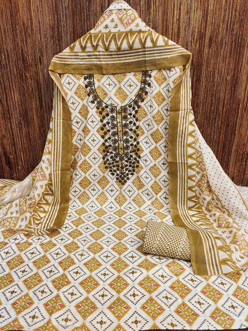 Buy KALINI Printed Pure Cotton Unstitched Dress Material Dress Material for Women 30133242 Myntra
