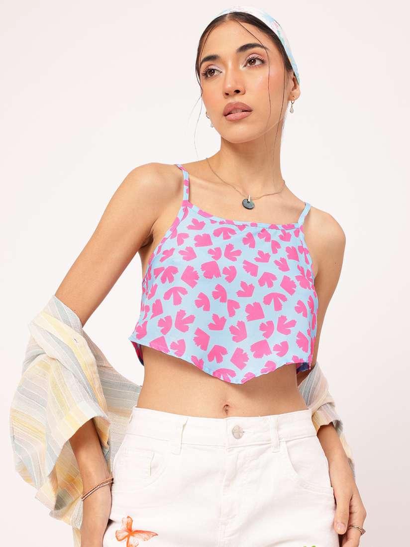 Cotton candy crop top discount
