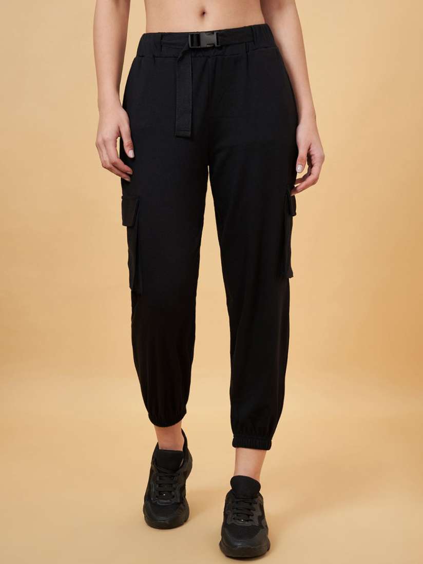 Buy Ajile by Pantaloons Women Pure Cotton Jogger Track Pants for Women 30137109 Myntra