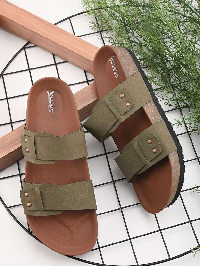 Buy The Roadster Lifestyle Co Men Slip On Sandals Sandals for Men 30140697 Myntra