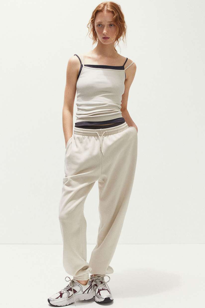 Buy H M High Waisted Joggers Trousers for Women 30144703 Myntra