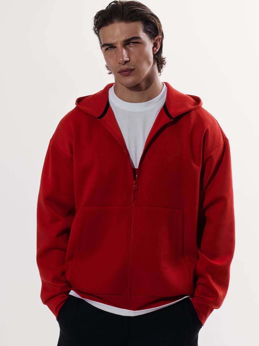 Zip through sports hoodie 2025