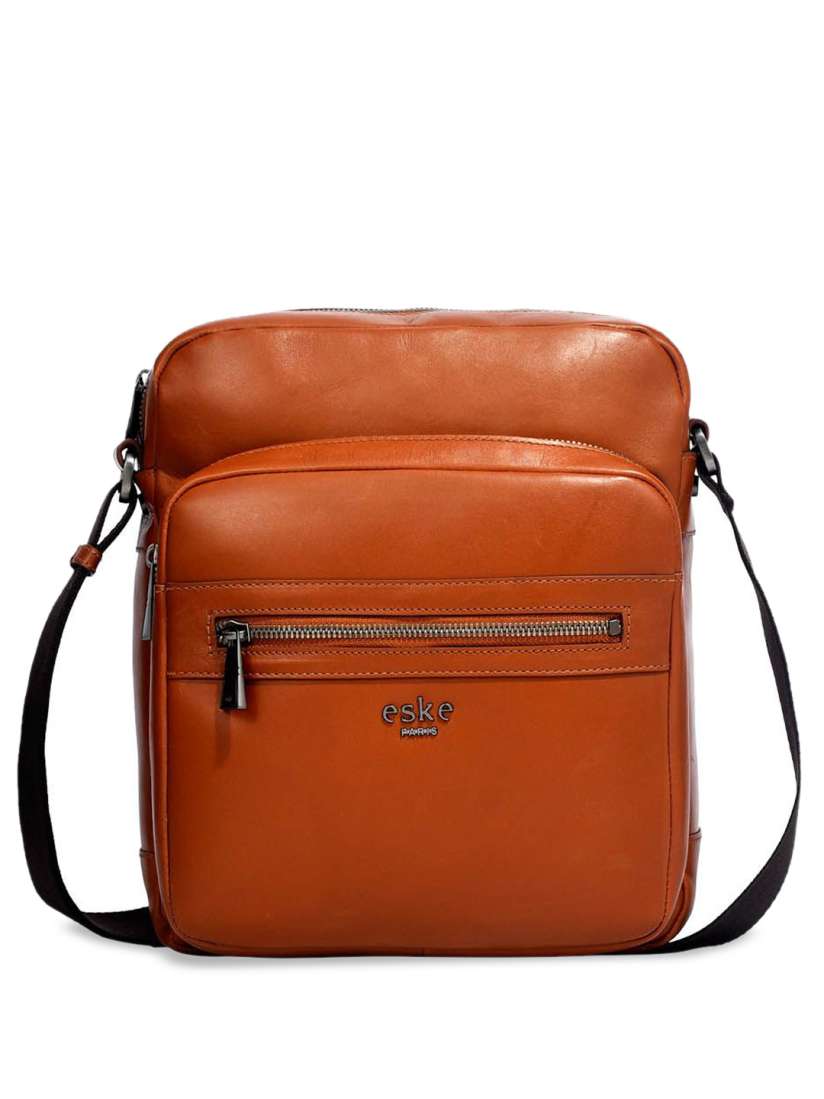 Buy Eske Men Solid Leather Shopper Sling Bag Handbags for Men 30147355 Myntra