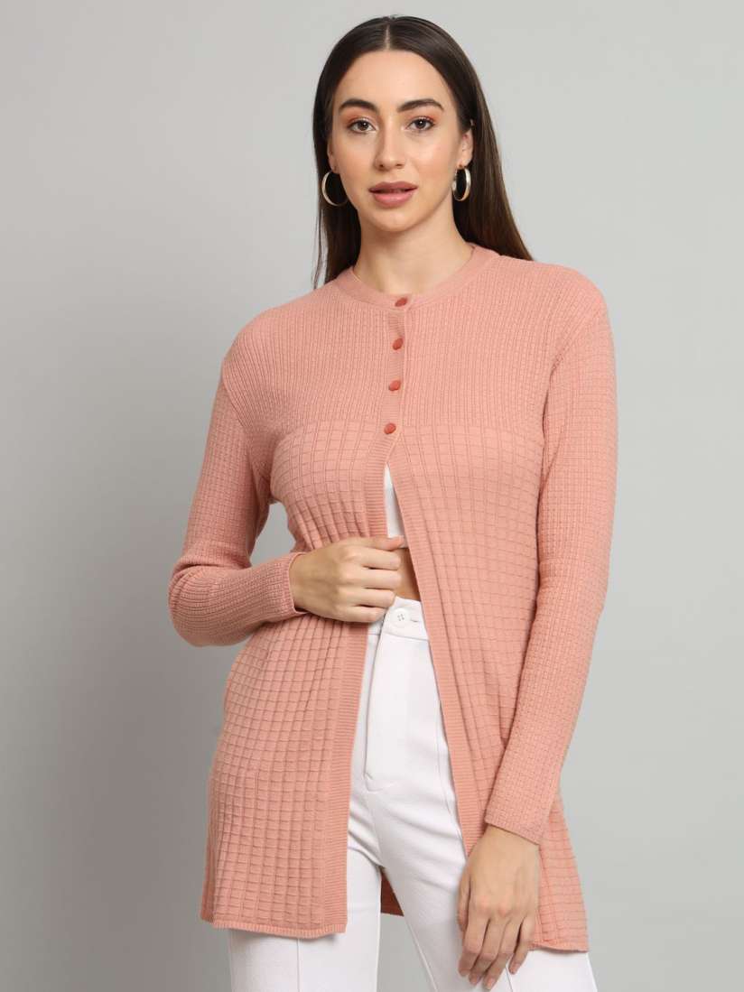 Striped long cardigan womens store