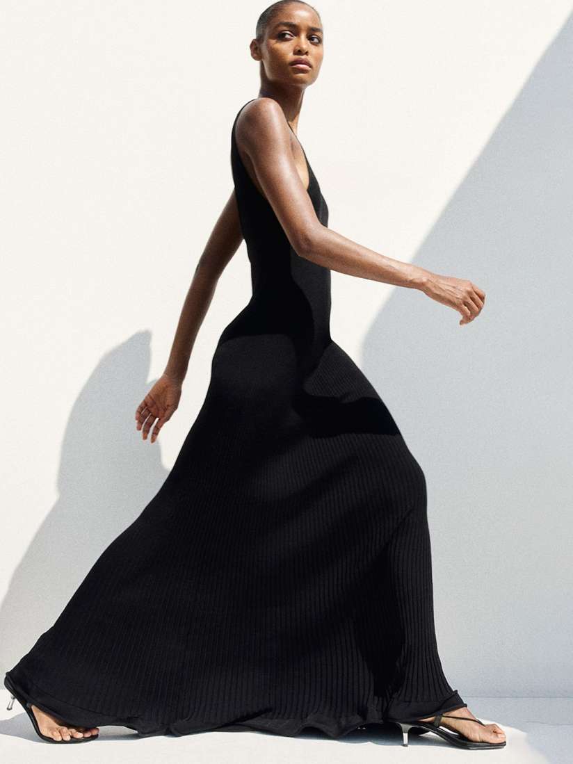 Casual knit maxi dress store