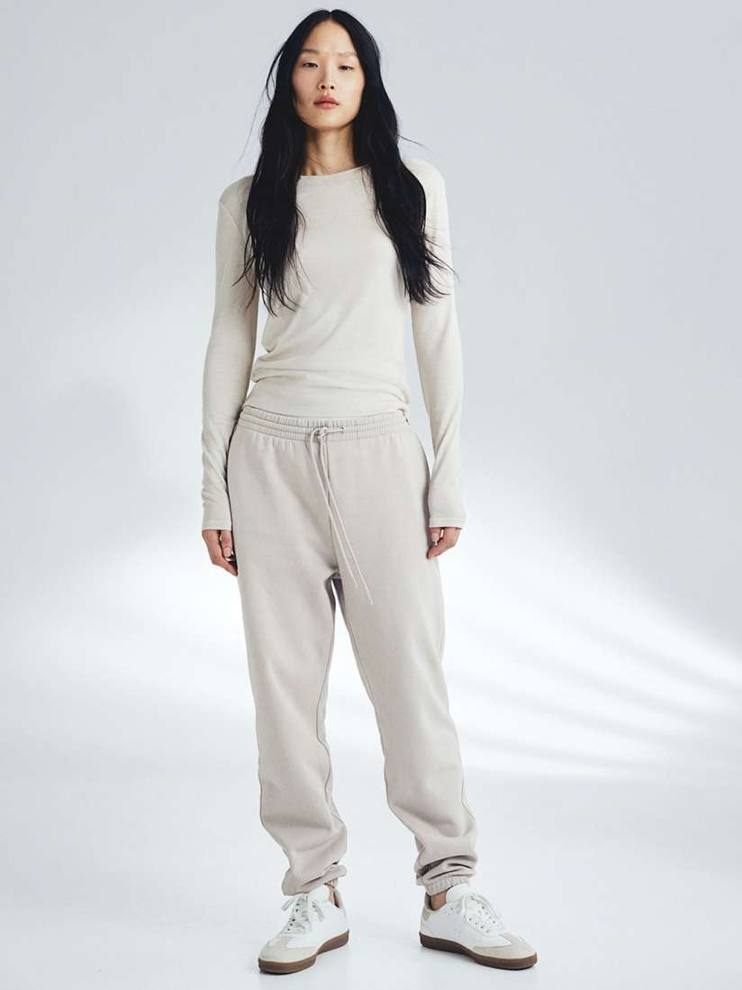 Buy H M Women Mid Rise Sweatpant Trousers for Women 30154970 Myntra