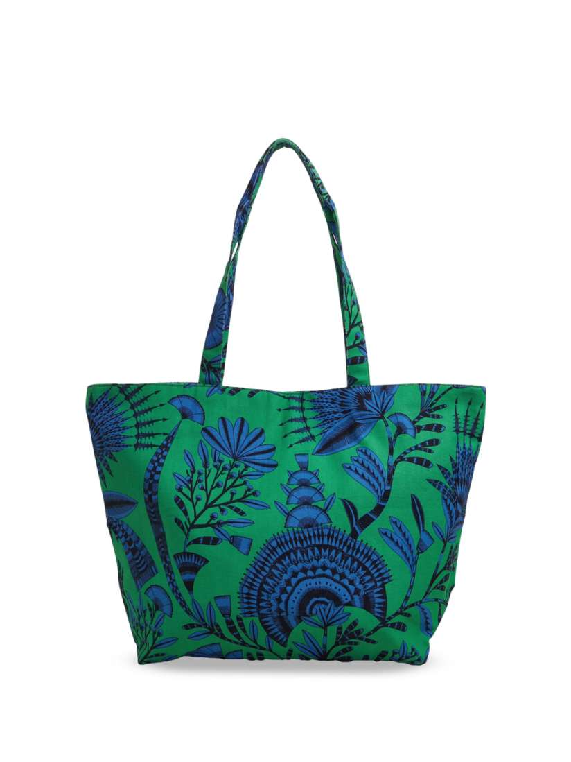 Buy Accessorize Women Fabric Printed Structured Tote Bag Handbags for Women 30159278 Myntra