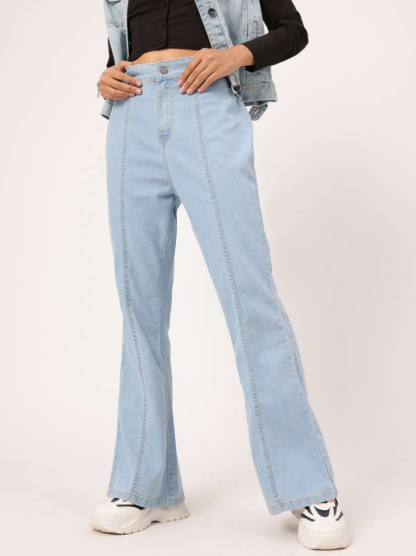 Bell bottom jeans myntra store